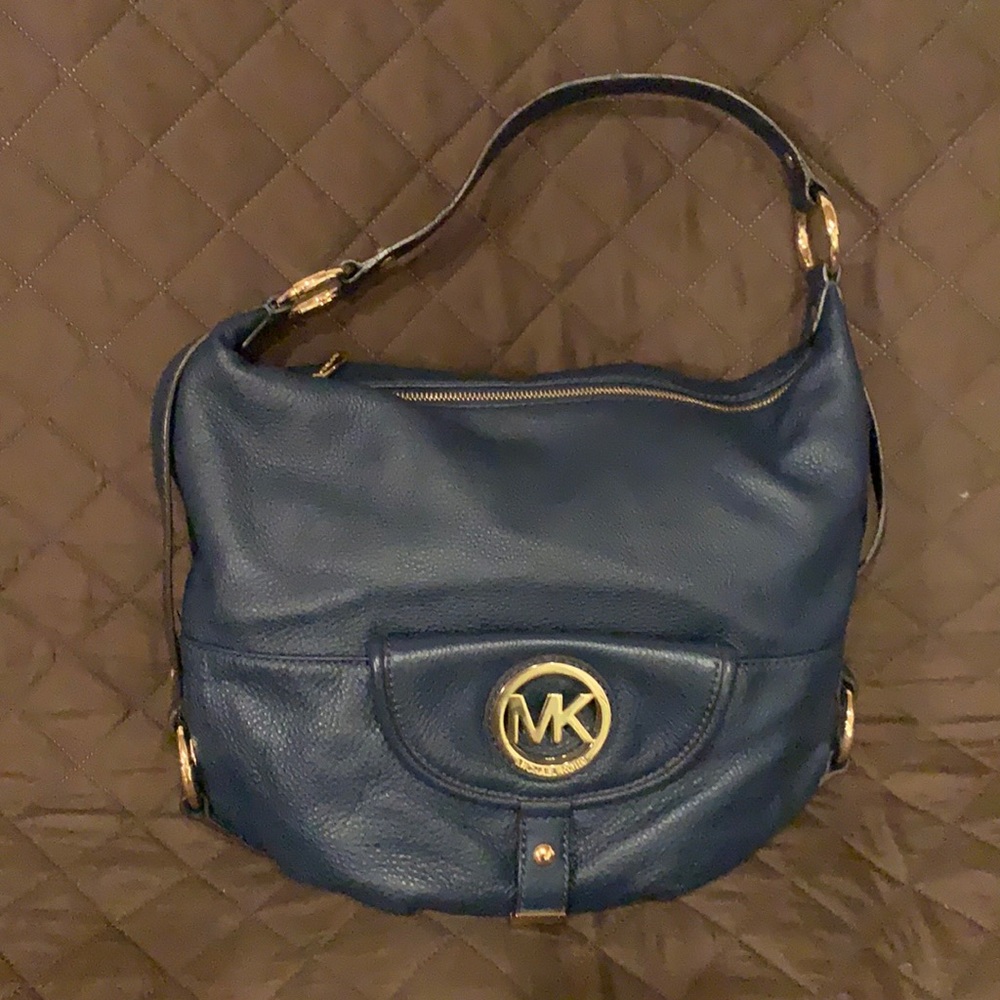 Navy Blue Michael Kors Purse
